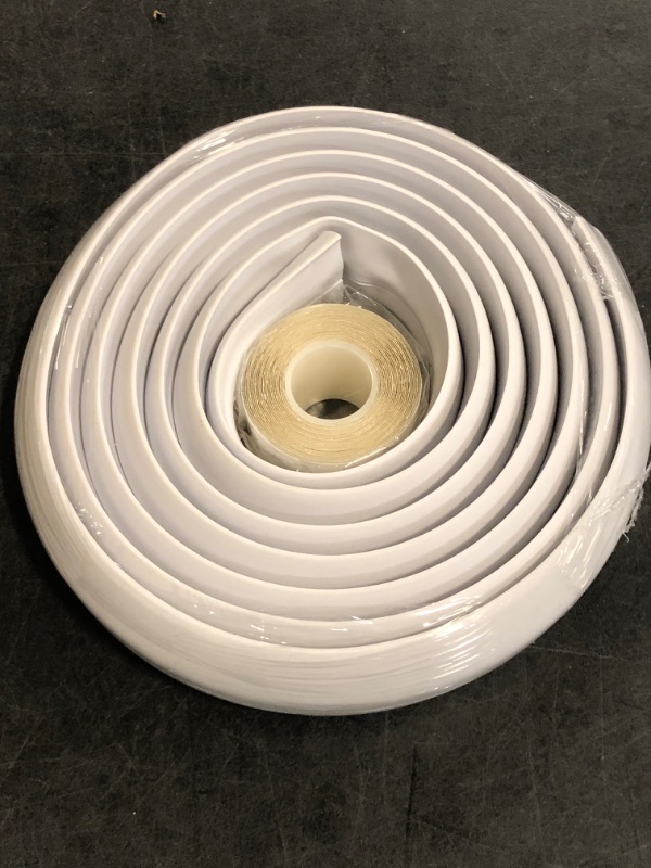 Photo 1 of 10FT Floor Cord Cover, LZEOY White Cord Hider Floor, Cable Floor Cover Power Cord Cover, Durable Cord Covers for Wires on Floor, Floor Cord Protector Hide Cords on Floor Cord Cavity: 0.47" W x 0.24" H