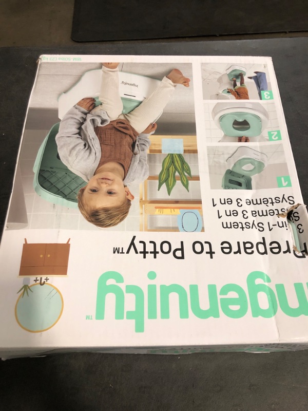 Photo 1 of Ingenuity Prepare to Potty 3-in-1 System - Potty Training Toilet, Topper, Step Stool, Easy Setup, for Toddlers Ages 18 Months+