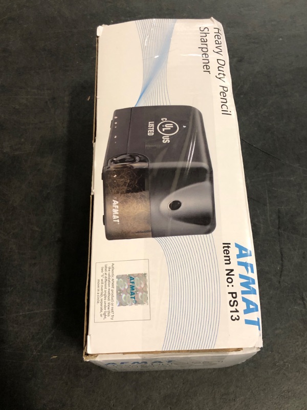 Photo 1 of AFMAT Electric Pencil Sharpener, Heavy Duty Classroom Pencil Sharpeners for 6.5-8mm No.2/Colored Pencils, UL Listed Industrial Pencil Sharpener w/Stronger Helical Blade, Model S230(Item No. PS13)