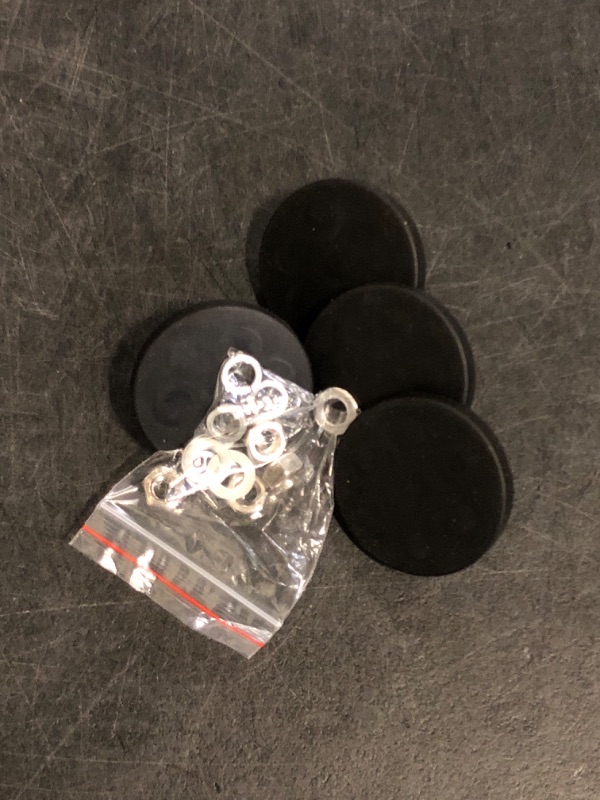 Photo 1 of 4Pcs Rubber Coated Magnets, 30LBS Bolt on Magnets with M6 Threaded Studs and Nuts, Strong Flag Neodymium Magnet Mount Base with Rubber Coating Non-Slip, Anti-Scratch for Light Bar and Add Mirrors