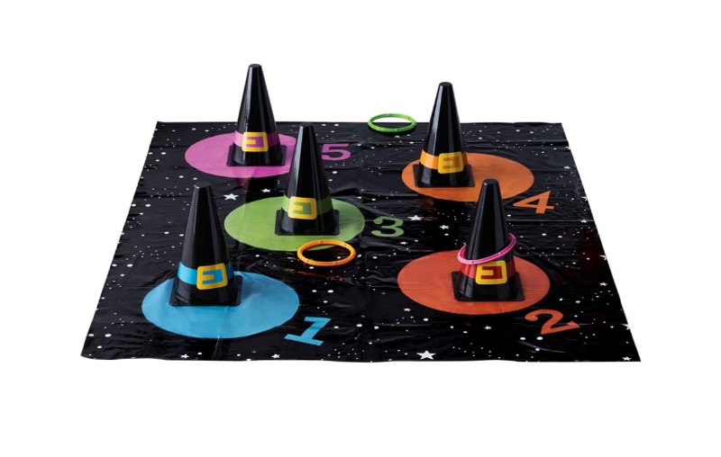 Photo 1 of Witch Hat Ring Toss Game Halloween Party Kit by Kyde and EEK 