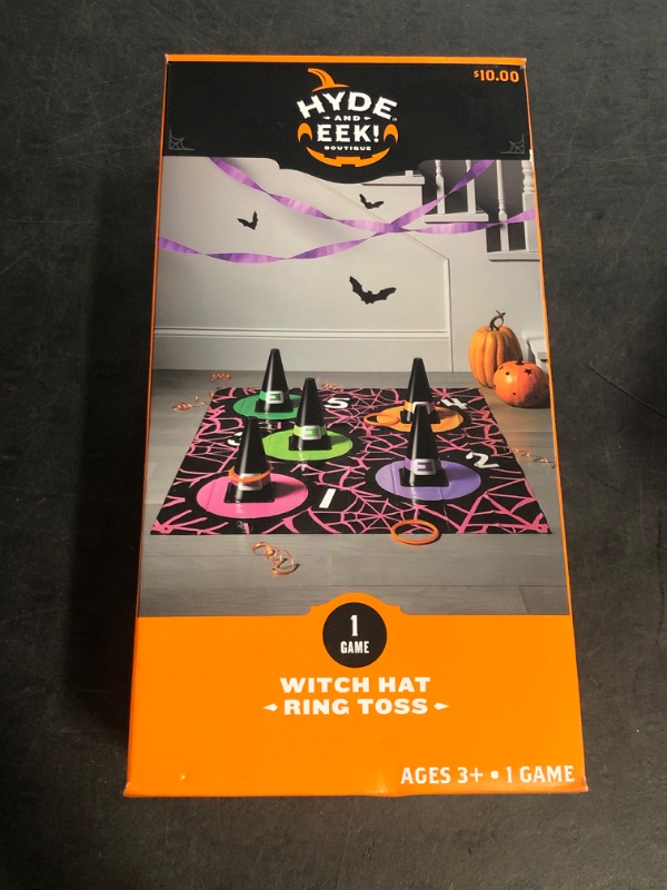 Photo 1 of Witch Hat Ring Toss Game Halloween Party Kit by Kyde and EEK 