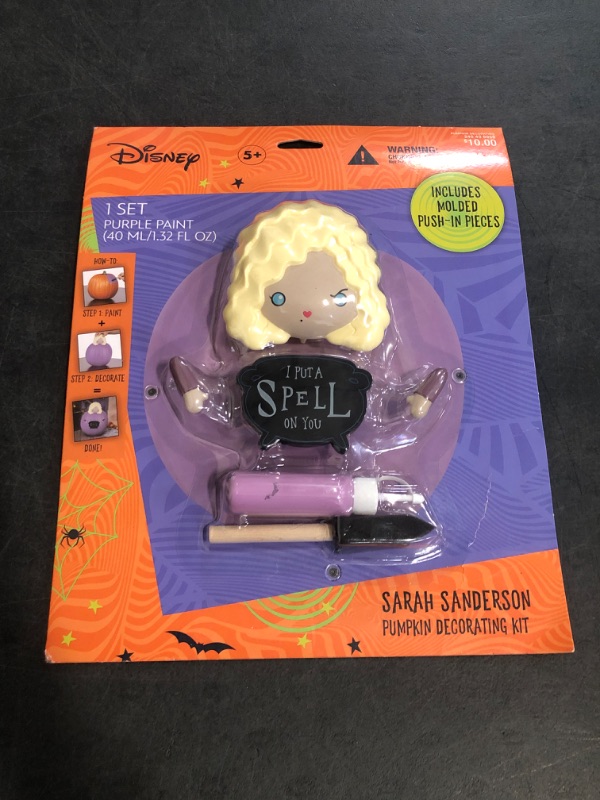 Photo 1 of Disney Hocus Pocus Sarah Sanderson Pumpkin Decorating Kit 