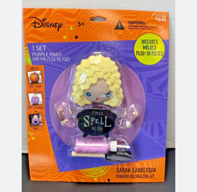 Photo 1 of Disney Hocus Pocus Sarah Sanderson Pumpkin Decorating Kit 