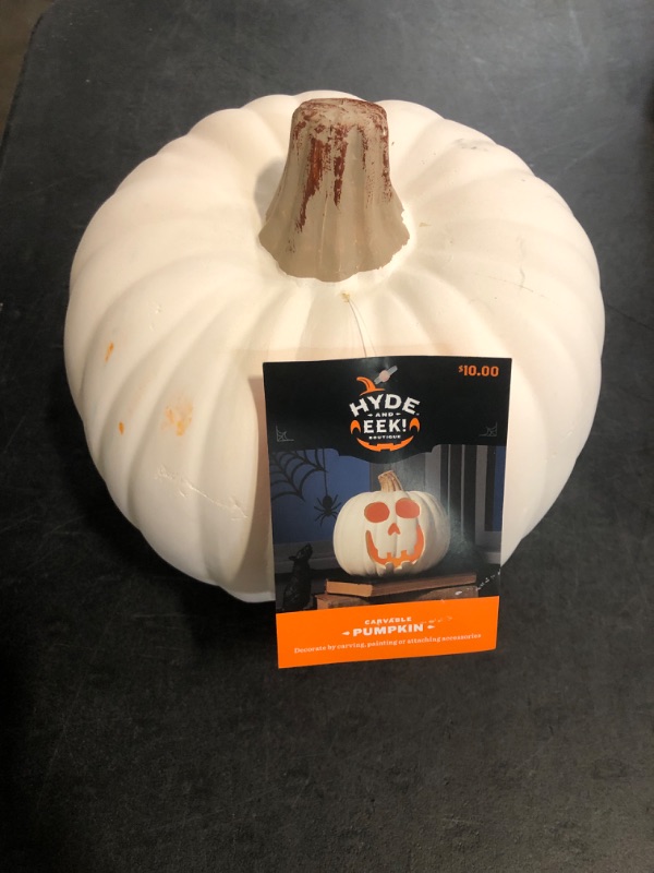 Photo 1 of Hyde & EEK Carvable Indoor/ Outdoor Pumpkin
