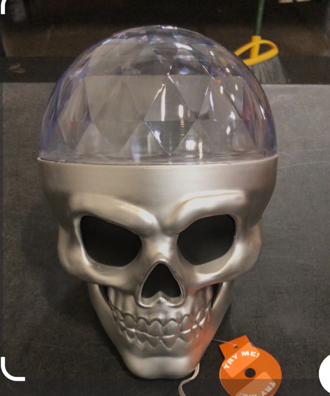 Photo 1 of Hyde and EEK LED Disco Neon Halloween Sound and Light Skull 