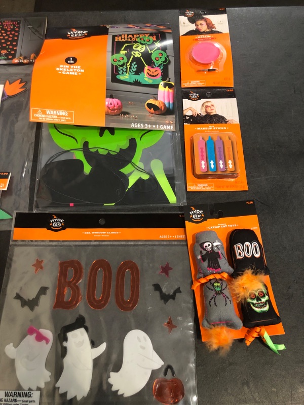Photo 1 of 7 Halloween Decor Bundle, Mixed with Decor, Makeup and Toys 
