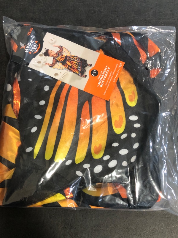Photo 1 of 2T-3T Toddler Monarch Butterfly Halloween Costume Dress with Headpiece 