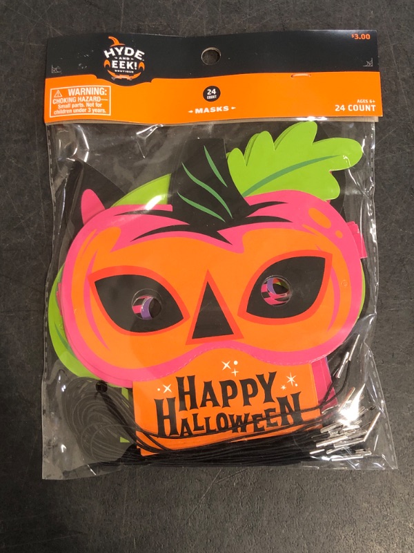 Photo 1 of Hyde & EEK 24 Count Happy Halloween Masks - 5 Packs