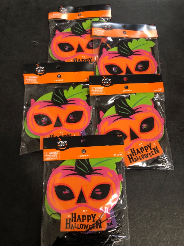 Photo 1 of Hyde & EEK 24 Count Happy Halloween Masks - 5 Packs