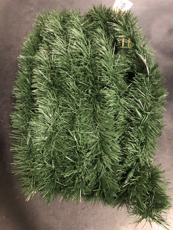 Photo 1 of National Tree Company Pre-Lit Artificial Christmas Garland, Green, Winchester Pine, White Lights, Plug In, Christmas Collection, 40'