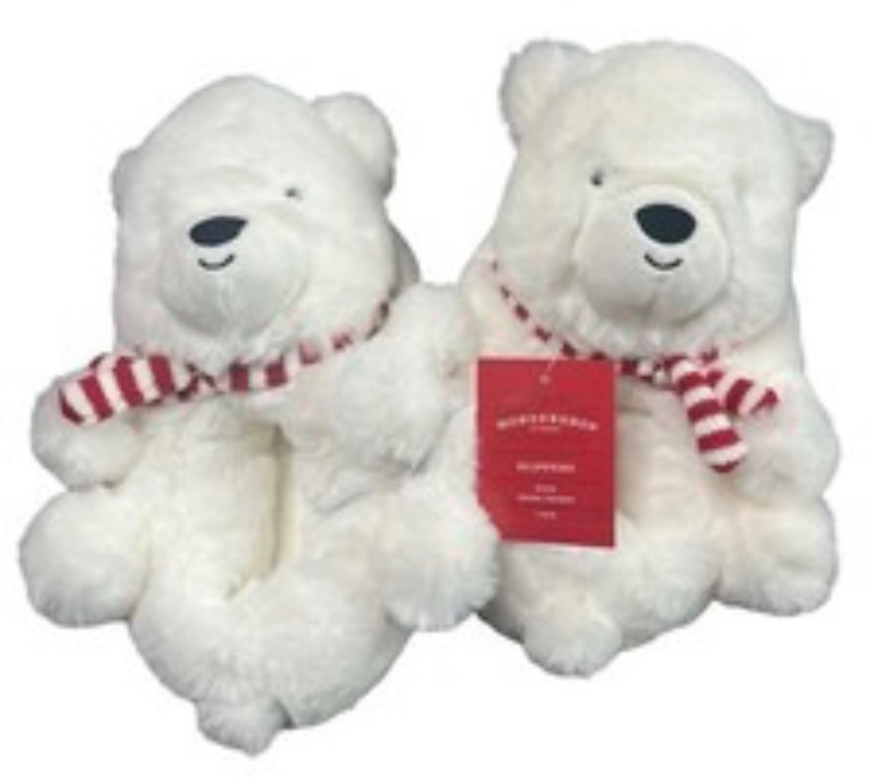 Photo 1 of Size M 2/3 Polar Bear Slippers 
