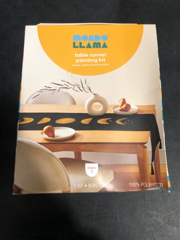 Photo 1 of *Box Minor Damaged* Sealed Mondo Llama Celestial Table Runner Painting Kit