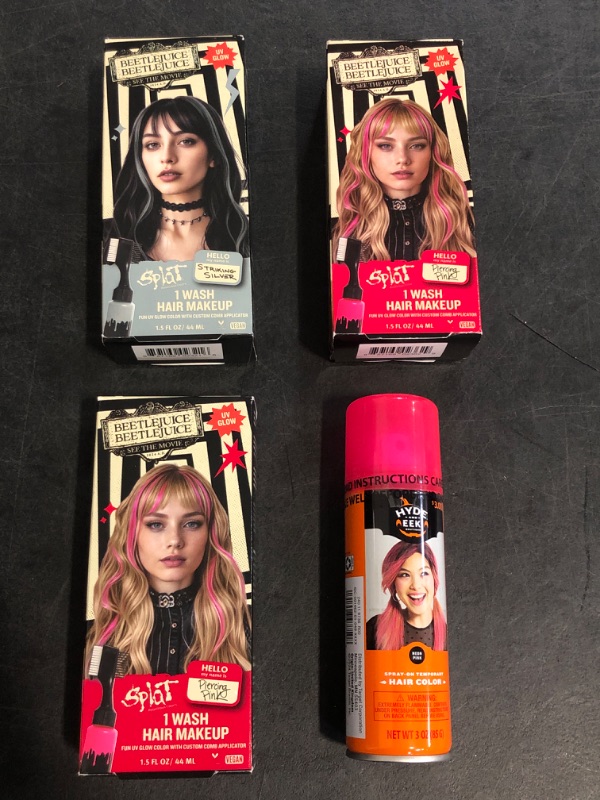 Photo 1 of Halloween Makeup and Hair Color 9 Pcs Bundle Pack