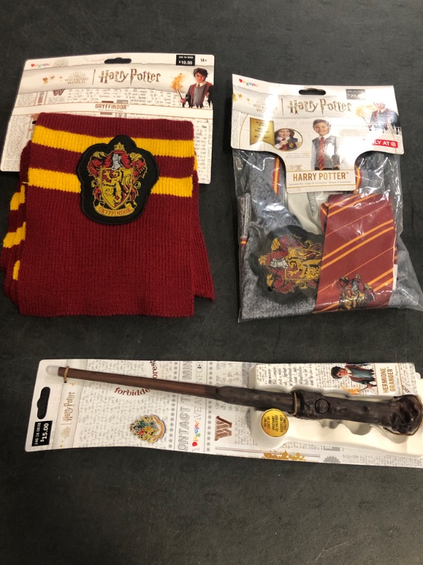 Photo 1 of 3 Pcs Harry Potter Costume Set , Includes Wand, Scarf and Accessory Kit