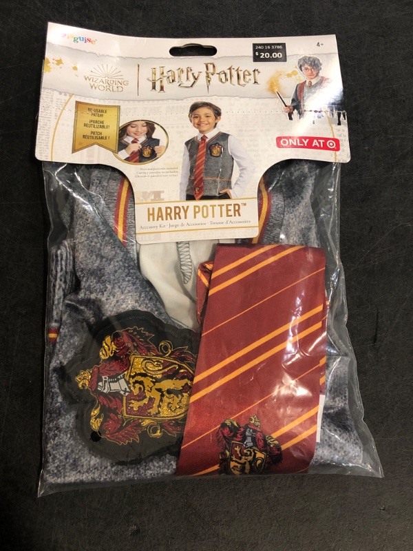 Photo 1 of 3 Pcs Harry Potter Costume Set , Includes Wand, Scarf and Accessory Kit 