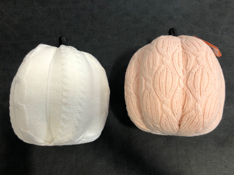 Photo 1 of 3 Yarn  Pumpkin Decor 2 Large 1 Small
