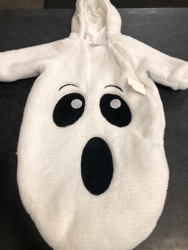 Photo 1 of One Size Fits Mosts 0-6 Months BOIBOKOKO Baby Girl Boy Halloween Costumes Ghost Long Sleeve Hoodie Romper Jumpsuit Cute Baby Halloween Outfit
