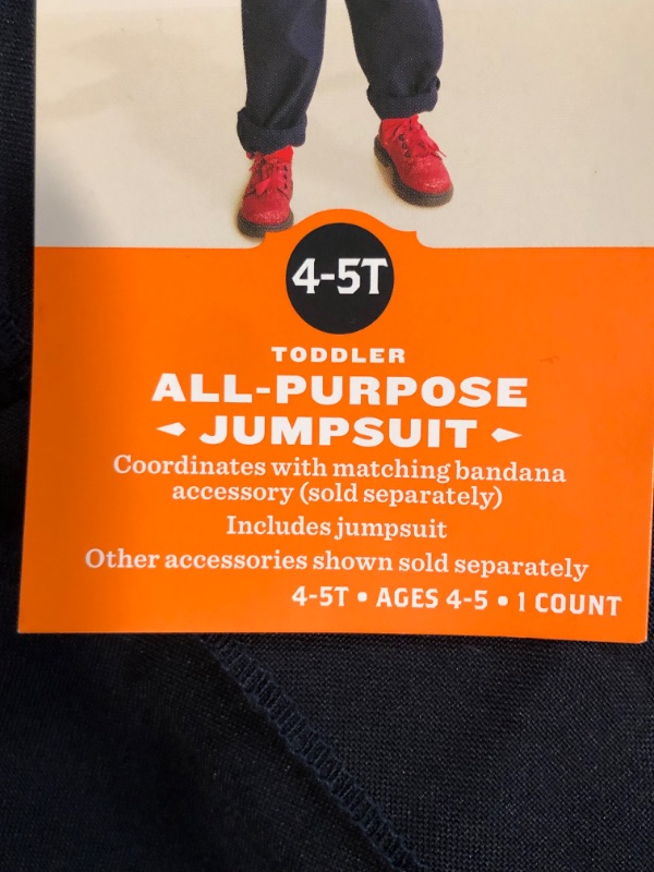 Photo 1 of 4-5T All-Purpose Jumpsuit , Coordinate with Matching Headband(Sold Separately) 