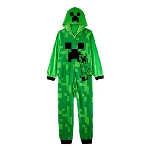 Photo 1 of M(8-10) Boys' Minecraft Union Suit - Green