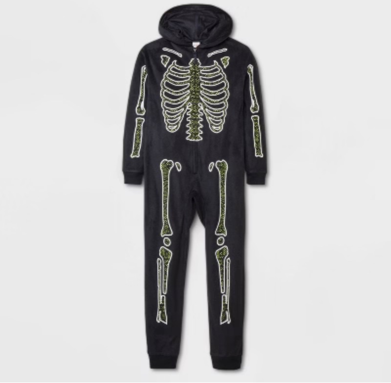 Photo 1 of L(10-12) Girls Halloween Skeleton Sleep One Piece 
