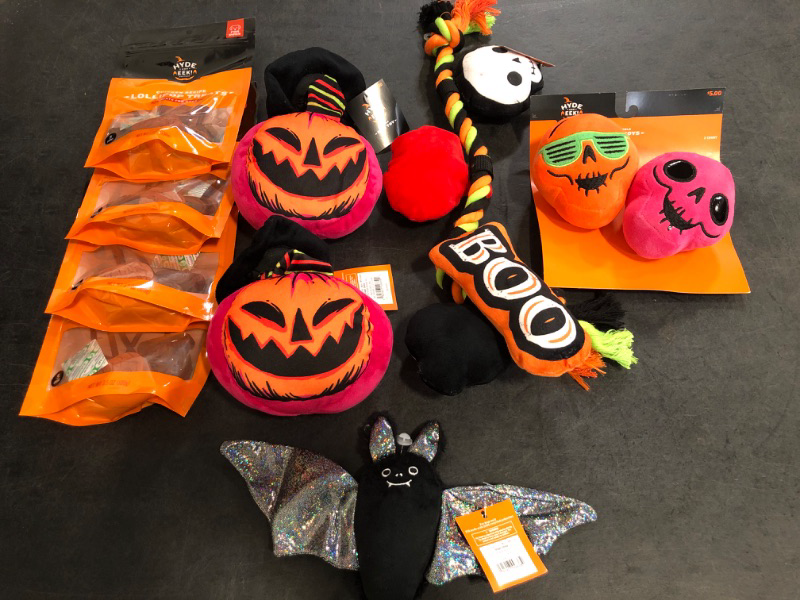 Photo 1 of 9 Item Halloween Dog Toy/Treat Bundle 