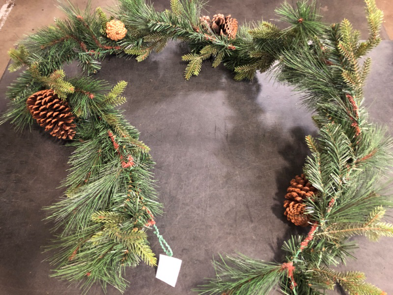 Photo 1 of Balsam Hill | Artificial Christmas Garland for The Home | Traditional Holiday Decorations | Equipped with LED Clear Lights | for Indoor Decor 
