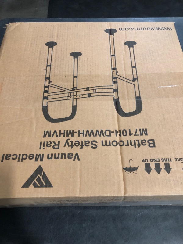 Photo 1 of FSA/HSA Eligible Toilet Safety Rails, Vaunn Deluxe Adjustable and Foldable Toilet Safety Frame, Bathroom Handrail Assist Grab Bar Handle