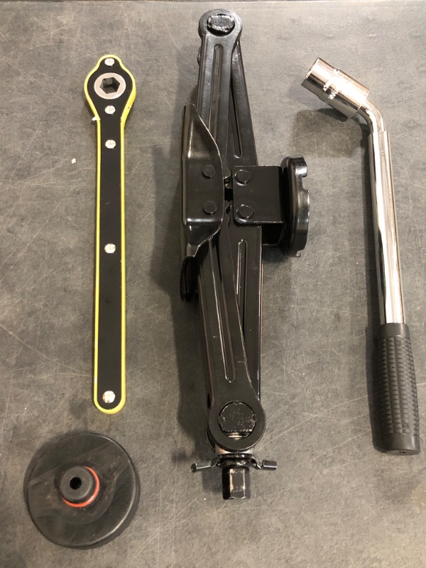 Photo 1 of Car Jack Kit for Tesla Model 3/S/X/Y, Scissor Jack, Lifting Jack, Tire Repair Kit with Lug Wrench, Jack Pads, 2.5 Ton Scissor Jack for Tesla