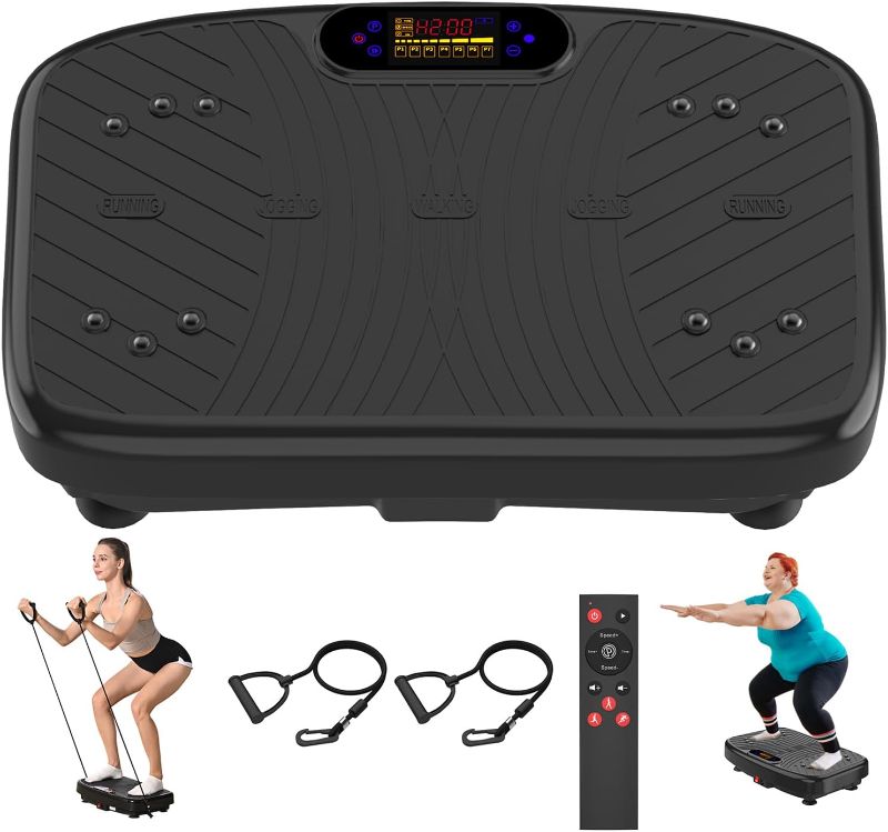 Photo 1 of Vibration Plate Exercise Machine, Vibration Plate Platform for Lymphatic Drainage, 200 Adjustable Speeds Power Shaping Vibrating Plate Helps Weight Loss, Shaping, Max Weight 450 Lbs