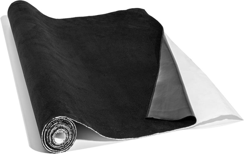 Photo 1 of Y.A. LOTUS Microfiber Fabric Self-Adhesive Suede Look, Premium Synthetic Leather - Stretch Film Fabric Perfect for car Interior Decorate -39.4in x 59in, Black