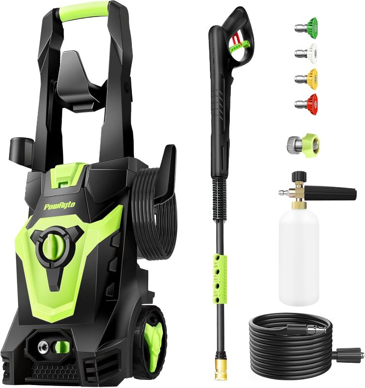 Photo 1 of PowRyte Electric Pressure Washer, Foam Cannon, 4 Different Pressure Tips, Power Washer,4500 PSI 2.6 GPM