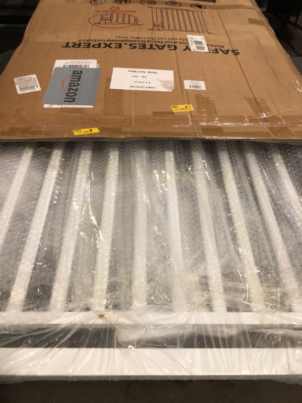 Photo 1 of 51.18" Extra Tall Cat Gate for Doorway, 30.5"-40" Auto Close Pet Gate Include 2.75" and 5.5" Extension Kits, No Drilling Pressure Mount Kit, Suitable for Doorways or Kitchen, New White