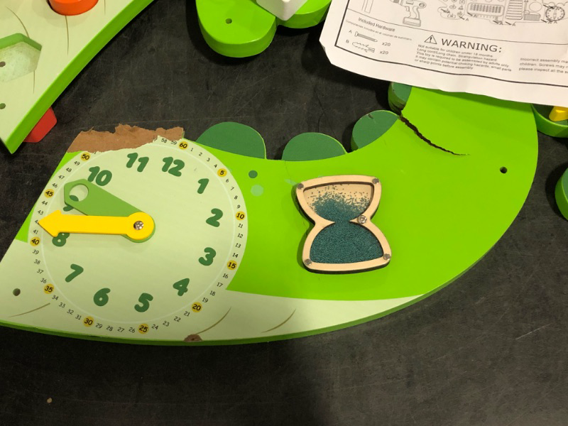 Photo 1 of *Similar to Picture*Weihnacht Crocodile Wall Busy Board Panels,11-in-1 Montessori Sensory Toys, Toddler Learning Activity Center,Montessori Philosophy Sensory, Educational Toys, Conducive to All-Round Development