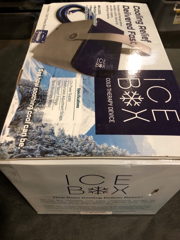 Photo 1 of Ice Box Ice Machine for Shoulder After Surgery with Programmable Timer | Rotator Cuff Cold Therapy Machine for Pain Relief | Strong Cryotherapy Treatment | Made in USA