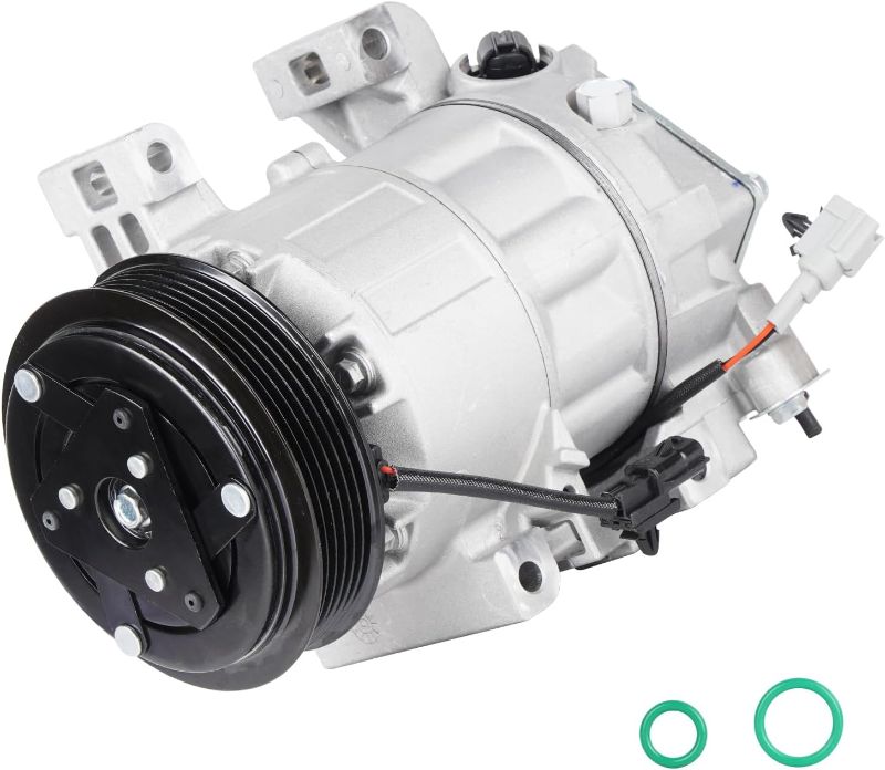 Photo 1 of AC Compressor with A/C Clutch Fit for Nissan Altima 2.5L 2013-2018(SL,SV), Altima 3.5L 2016-2018(SL), for INFINITI QX60 2.5L 2018-2019, w/Two Plugs (SL or SV Models Only), Replace CO 29073C