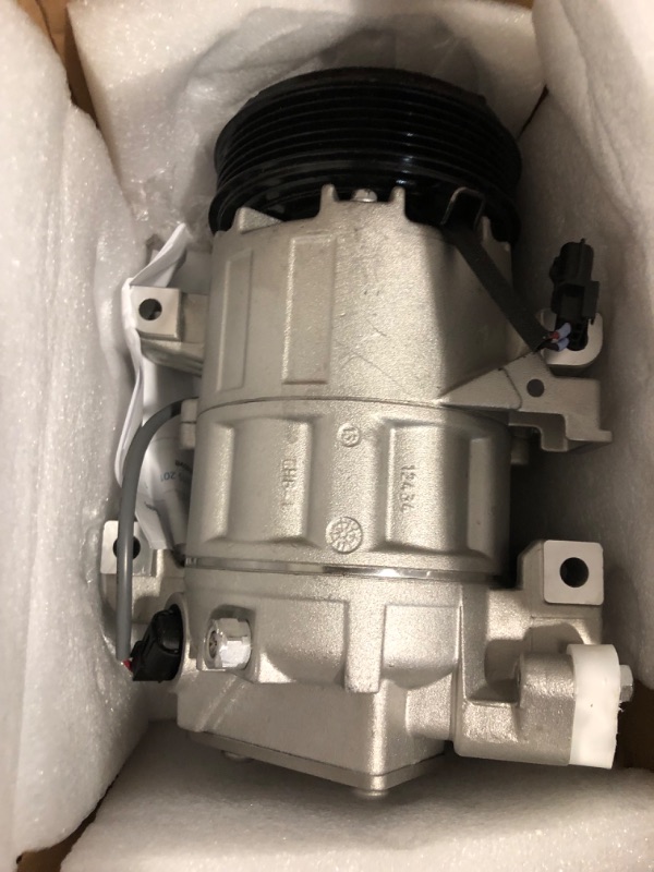 Photo 1 of AC Compressor with A/C Clutch Fit for Nissan Altima 2.5L 2013-2018(SL,SV), Altima 3.5L 2016-2018(SL), for INFINITI QX60 2.5L 2018-2019, w/Two Plugs (SL or SV Models Only), Replace CO 29073C