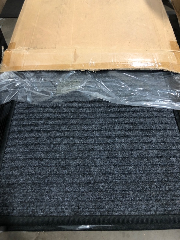 Photo 1 of Dog Ramp for Car, 63" Long & 17" Wide Folding Portable Pet Stair Ramp with Non-Slip Rug Surface, Extra Wide Dog Steps for Medium & Large Dogs Up to 250LBS Enter a Car, SUV & Truck