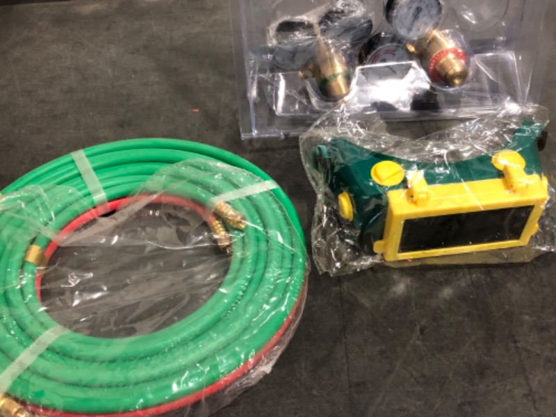 Photo 1 of YOXIER Oxyacetylene Torches,Oxygen & Acetylene Torch Kit,Portable Welding Cutting Torch Kit with Cylinder Tote and Oxygen & Acetylene Brazing Soldering Gas Cylinders from USA Fast Arrival