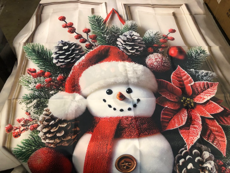Photo 1 of Christmas Snowman in the Snow Door Decor                                                                                                                                                                                                                       