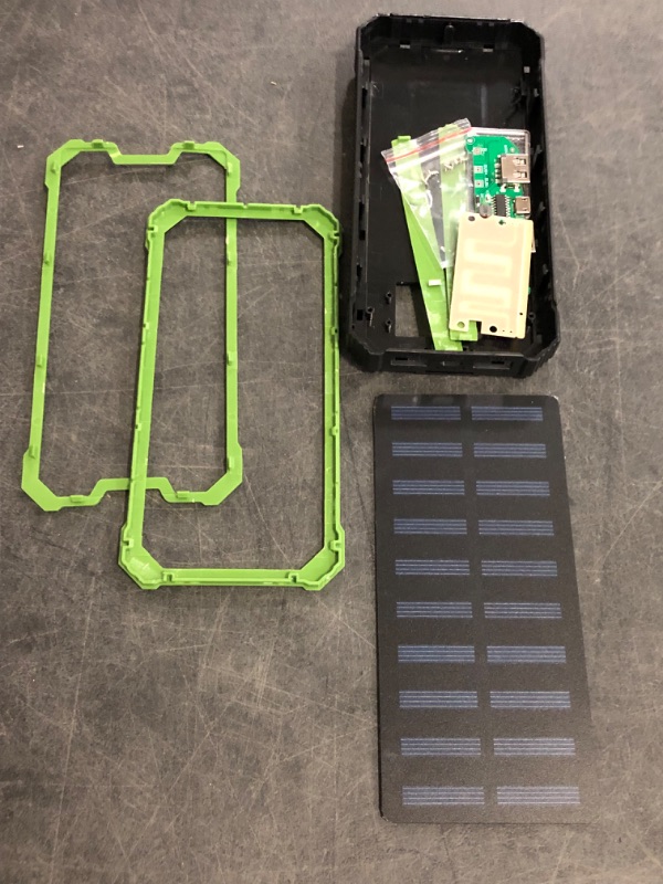 Photo 1 of YELOMIN Solar Power Bank, Portable Outdoor Solar Charger with Type-C Input Port Dual Flashlights & USB Outputs External Backup Battery Pack for Cellphones,Tablets and More