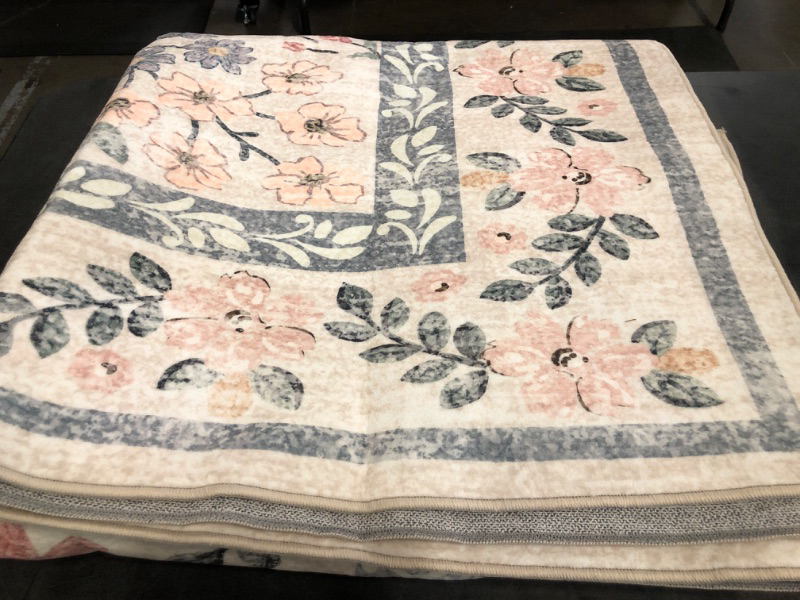 Photo 1 of Wonnitar Large Washable 8x10 Rug, Boho Living Room Rug 8 x 10, Soft Floral Carpet for Bedroom Non Slip, Indoor Soft Beige Carpets for Dining Room Apartment Office