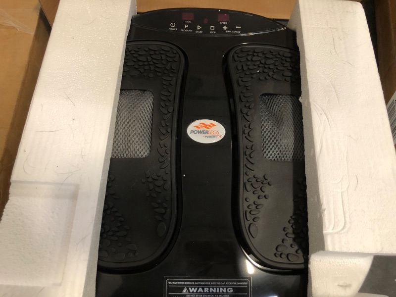 Photo 1 of Power Legs Electric Foot Massager Machine with Remote Control, Adjustable Speed, Vibration - Calf Massager - Feet Massager for Neuropathy Pain Relief, Plantar Fasciitis, Leg Blood Circulation (Black)
