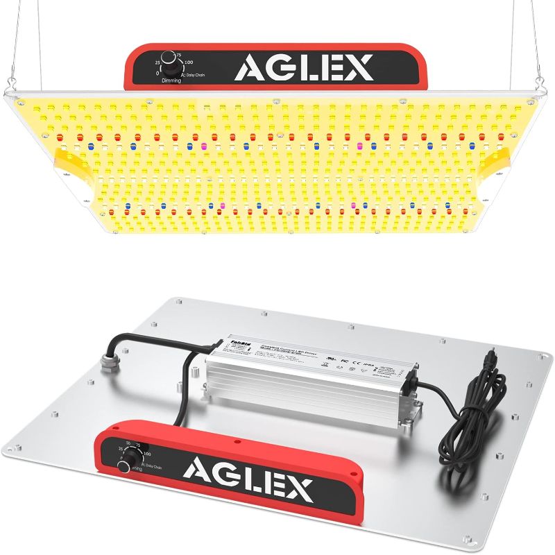 Photo 1 of AGLEX K2000 LED Grow Light, Full Spectrum Grow Light with UV IR, LED Plant Grow Lights for Seeding Starting Veg Flower Hanging Growing Lamps 4X5 FT Coverage with Daisy Chain & Dimmable
