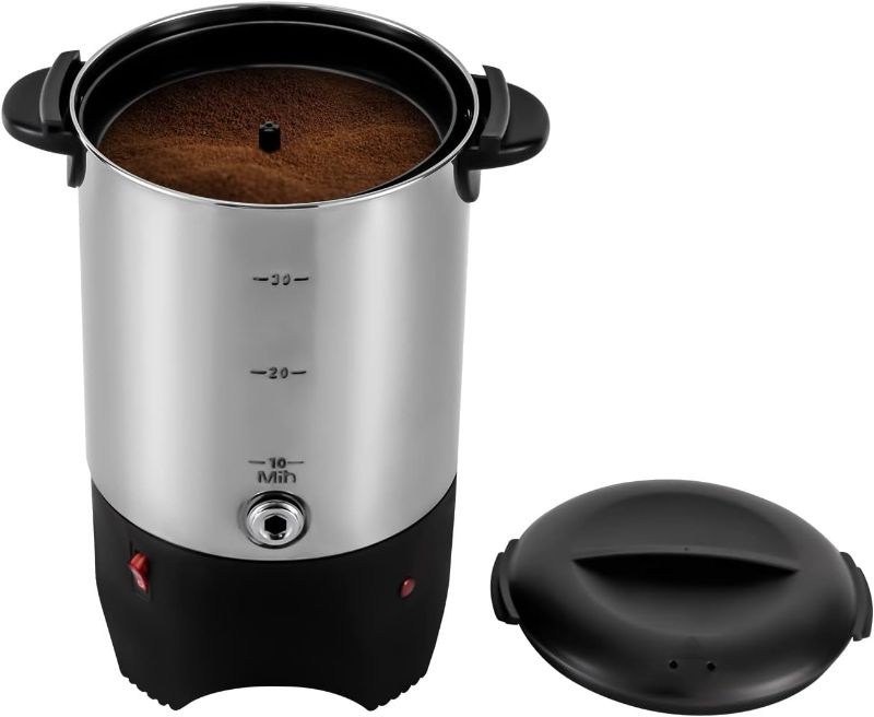 Photo 1 of 5.2L/1.4Gal 30 Cups Commercial Coffee Urn, 1000W Stainless Steel Commercial Coffee Maker Hot Beverage Dispenser with Percolator & Faucet for Home Party Office Wedding