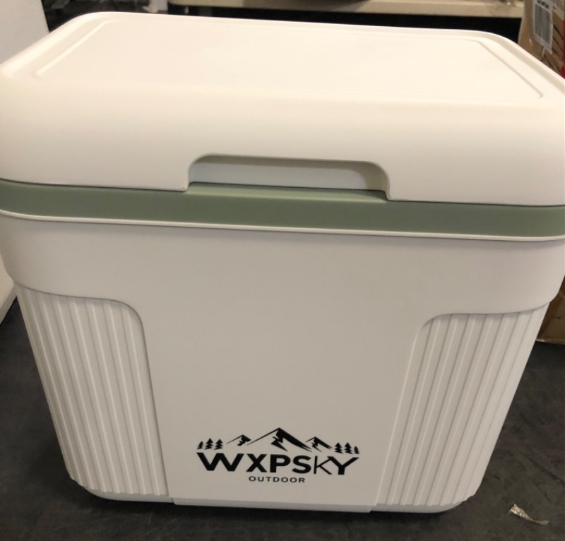 Photo 1 of Small Cooler Hard Shell, 11 Qt Portable Rotomolded Cooler with Handle, Ice Retention for Camping, Picninc, Beach, White