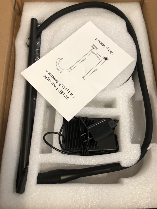 Photo 1 of MYSWEETY UV Lash Light for Light Curing UV Eyelash Glue, 5W LED Eyelash Extensions Nail Tech Glue Lamp with Foot Pedal Control, Glue Cured in 2-3 Seconds, 10 Eye Patch+Goggles, Adjustable Spot Size