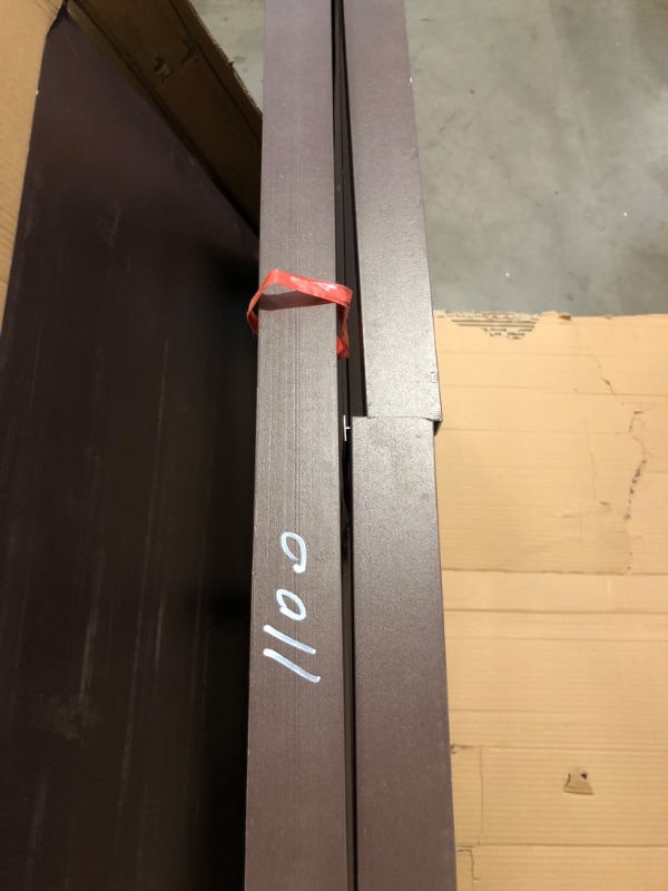 Photo 1 of *Missing Screws** Air Conditioner Fence - Outdoor Privacy Metal Cover for AC Units, Louvered Space Divider, Top Equipment Cover (Coffee2)