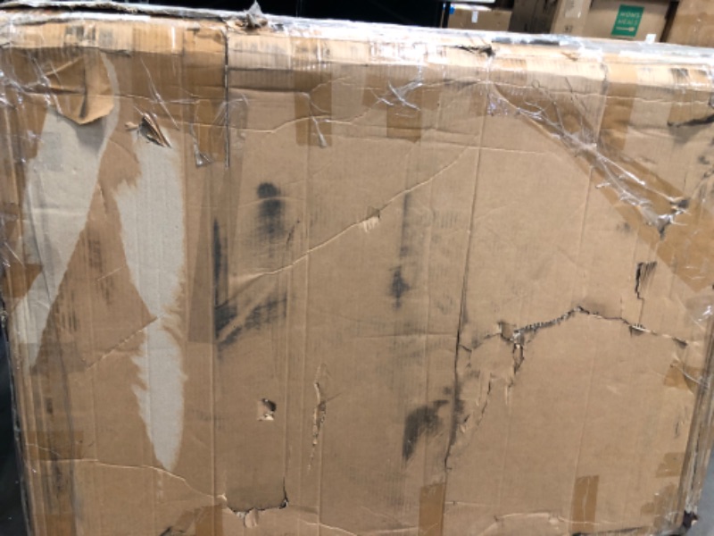 Photo 1 of *Missing Screws** Air Conditioner Fence - Outdoor Privacy Metal Cover for AC Units, Louvered Space Divider, Top Equipment Cover (Coffee2)