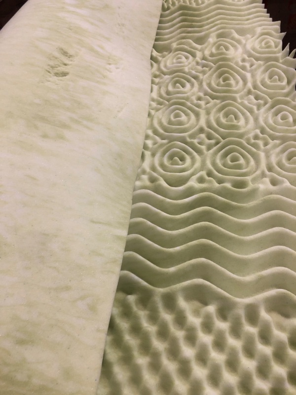 Photo 1 of 3 Inch Memory Foam Mattress Topper Queen Size, 7-Zone Egg Crate Foam for Back Pain, Gel Cooling Mattress Topper, Slow-Rebound Bed Topper, Pressure Relief Mattress Pad Full, Comfortable Mattress Toppers